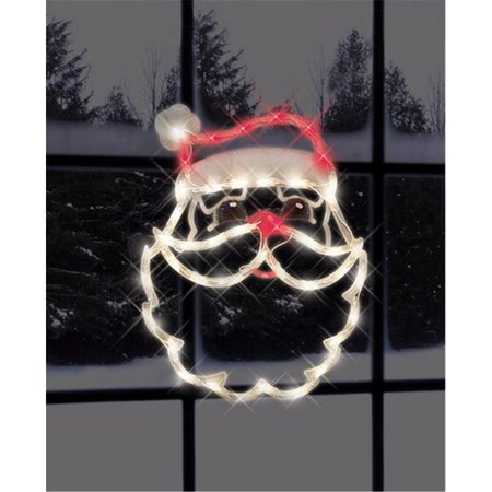 IMPACT INNOVATIONS Impact Innovations 95013 14 x 17 in. Pre-lit Santa Face Silhouette 9204090